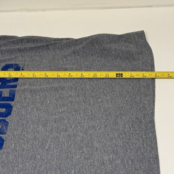 Los Angeles Dodgers Shirt Men’s S Gray MLB Majestic Soft LA CA Fan Shirt - Picture 3 of 7